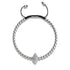 Isla | Silber | Kristall-Muschel-Makramee-Charmballa-Armband